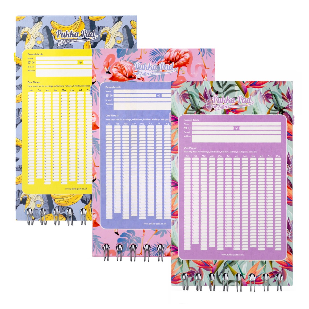 Pukka Pads Pastel A7 Lined Pocket Book - Assorted Pink, Teal and Blue