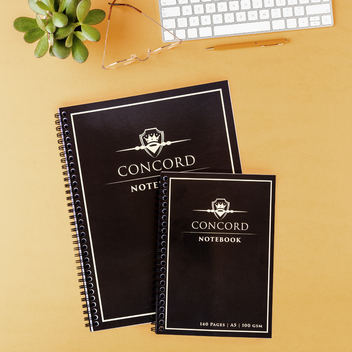 A4 140 Page Jotta Black - Concord by Pukka Pads