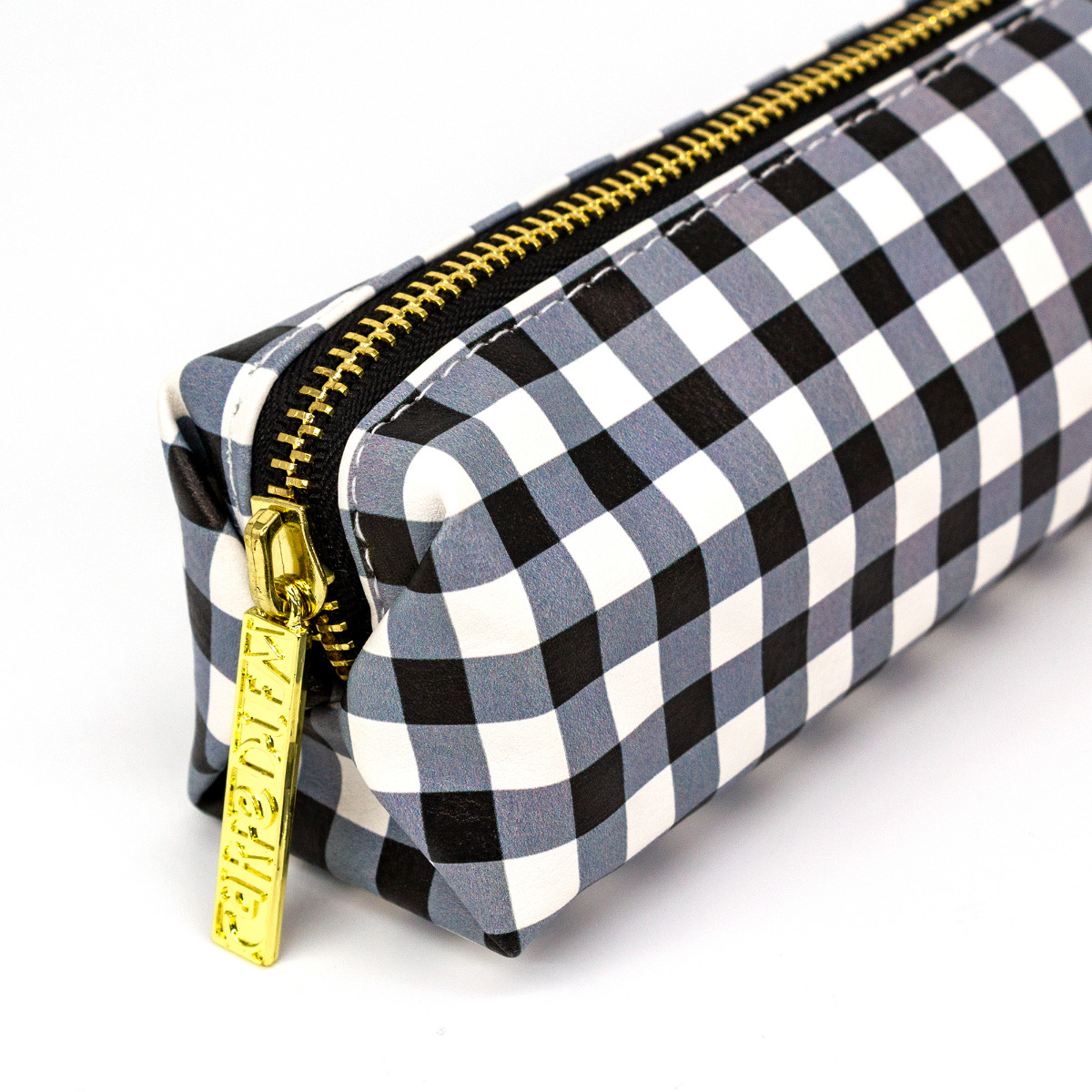 Carpe Diem Slim Pencil Case - Buffalo Check