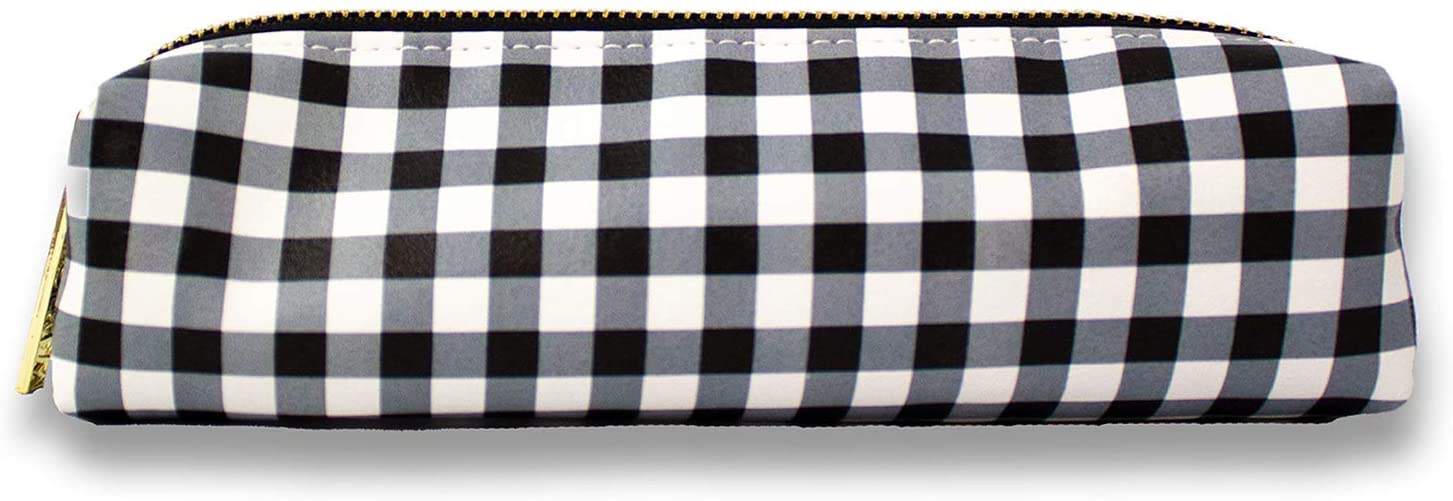 Carpe Diem Slim Pencil Case - Buffalo Check