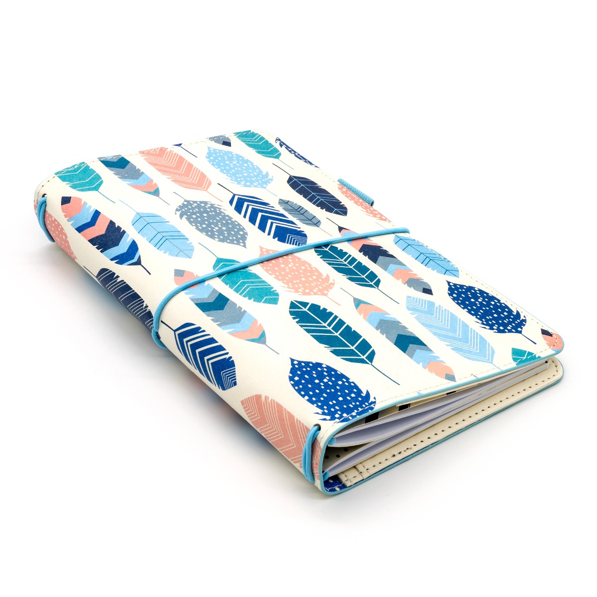 Carpe Diem Traveller Notebook Holder - Feathers