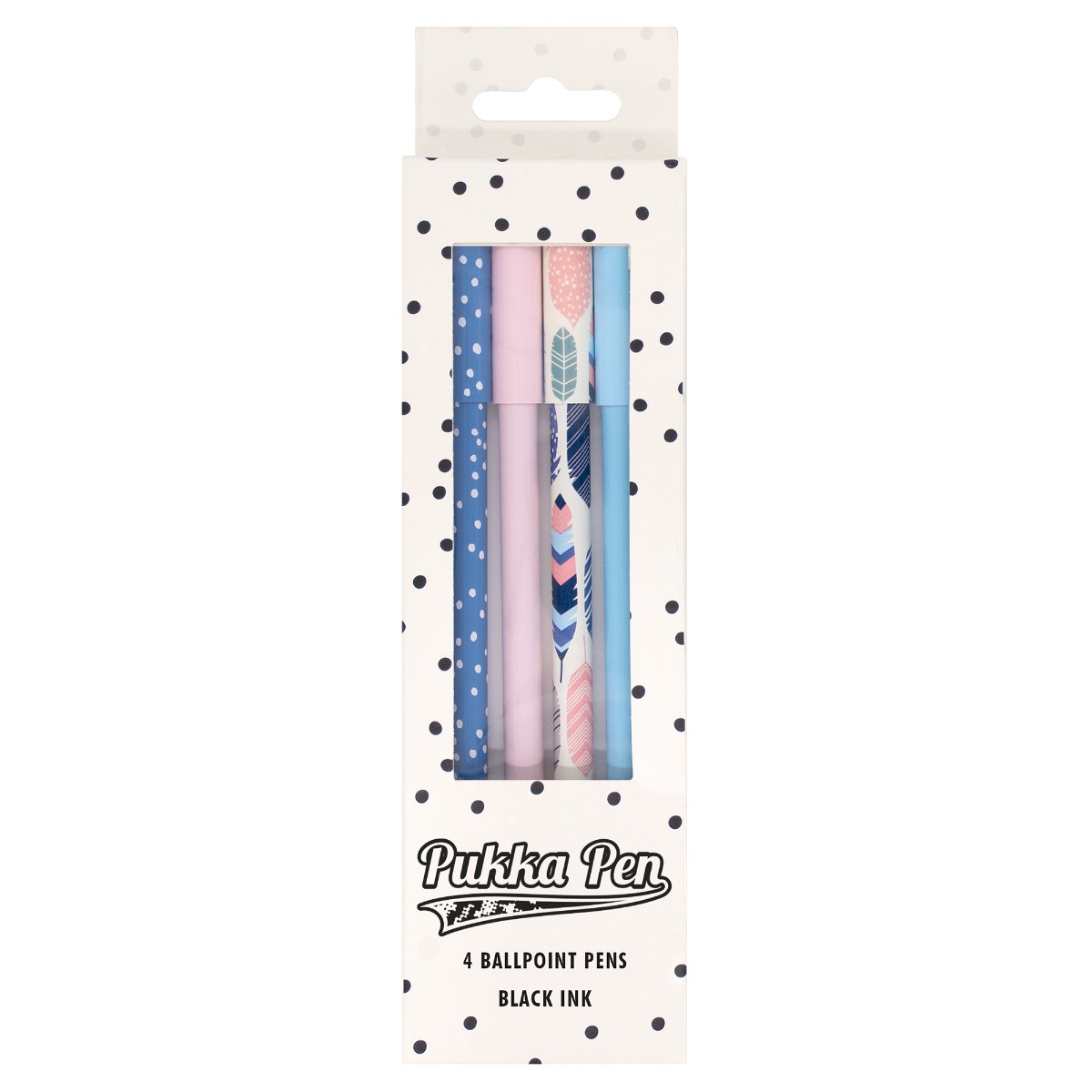 Pukka Pen 4 Pack of Feathers ballpoint pens