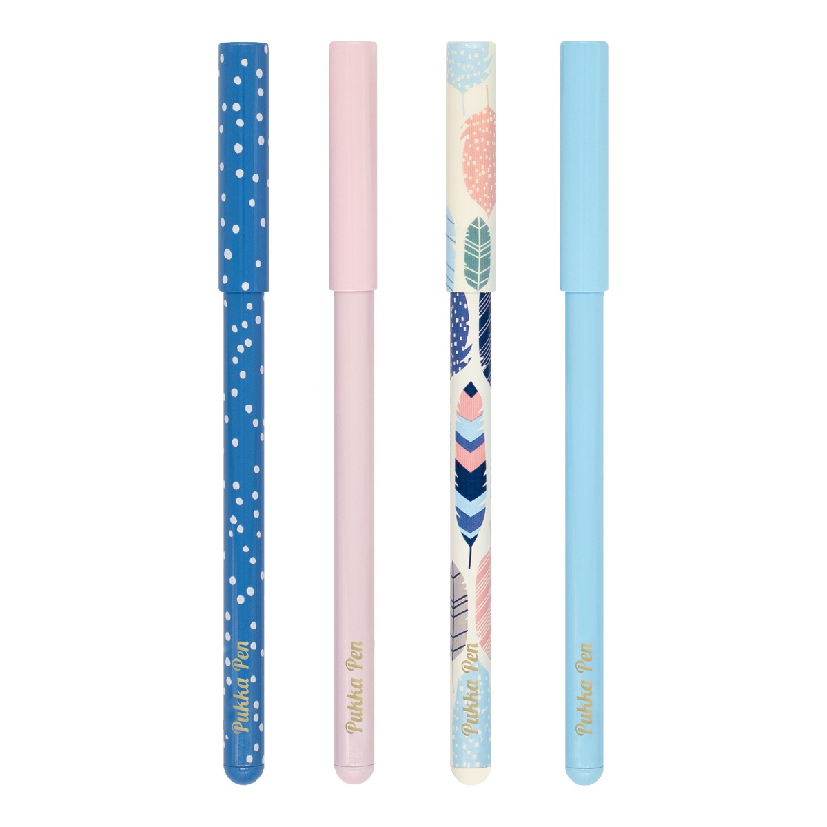 Pukka Pen 4 Pack of Feathers ballpoint pens