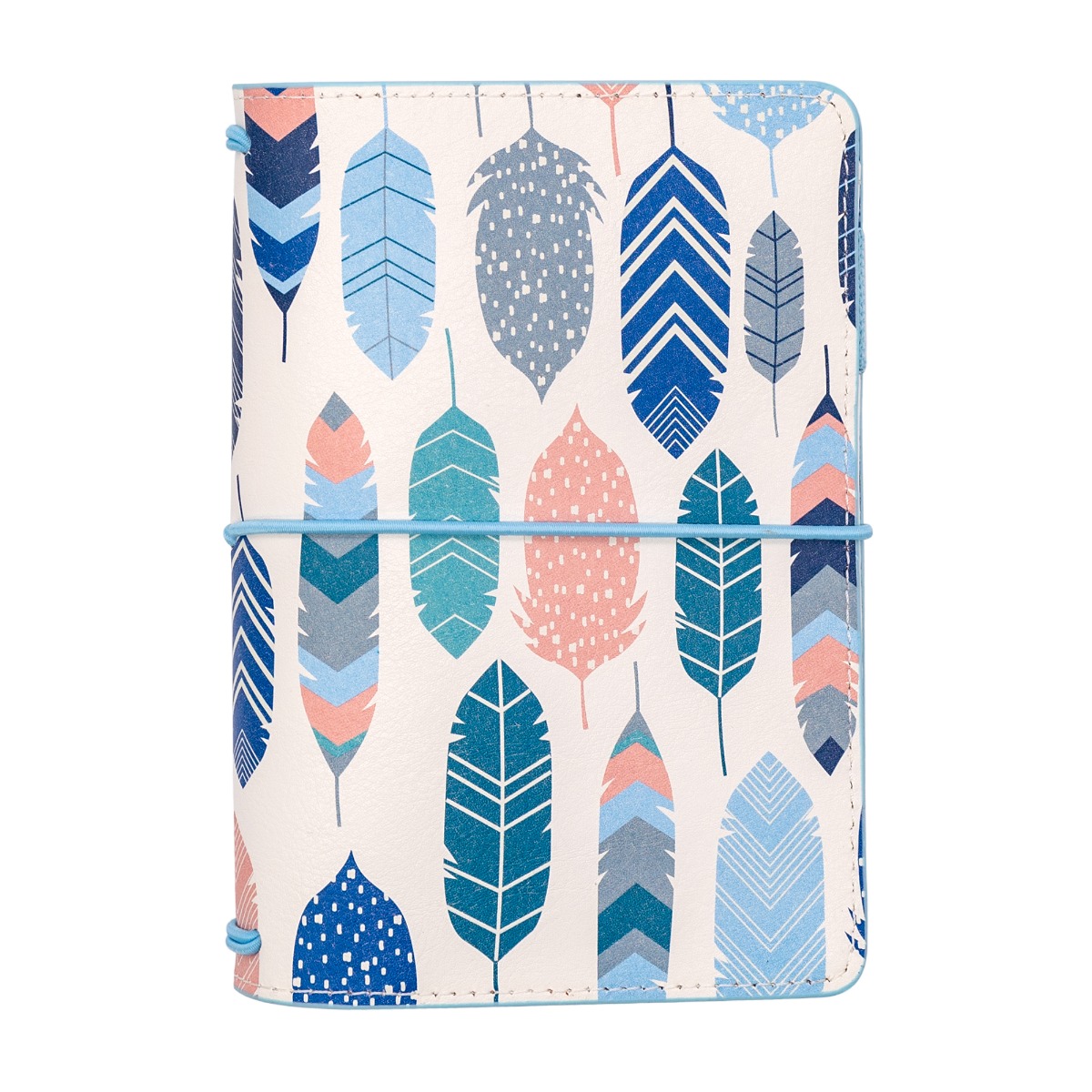 Carpe Diem A6 Notebook and Passport Holder - Feathers