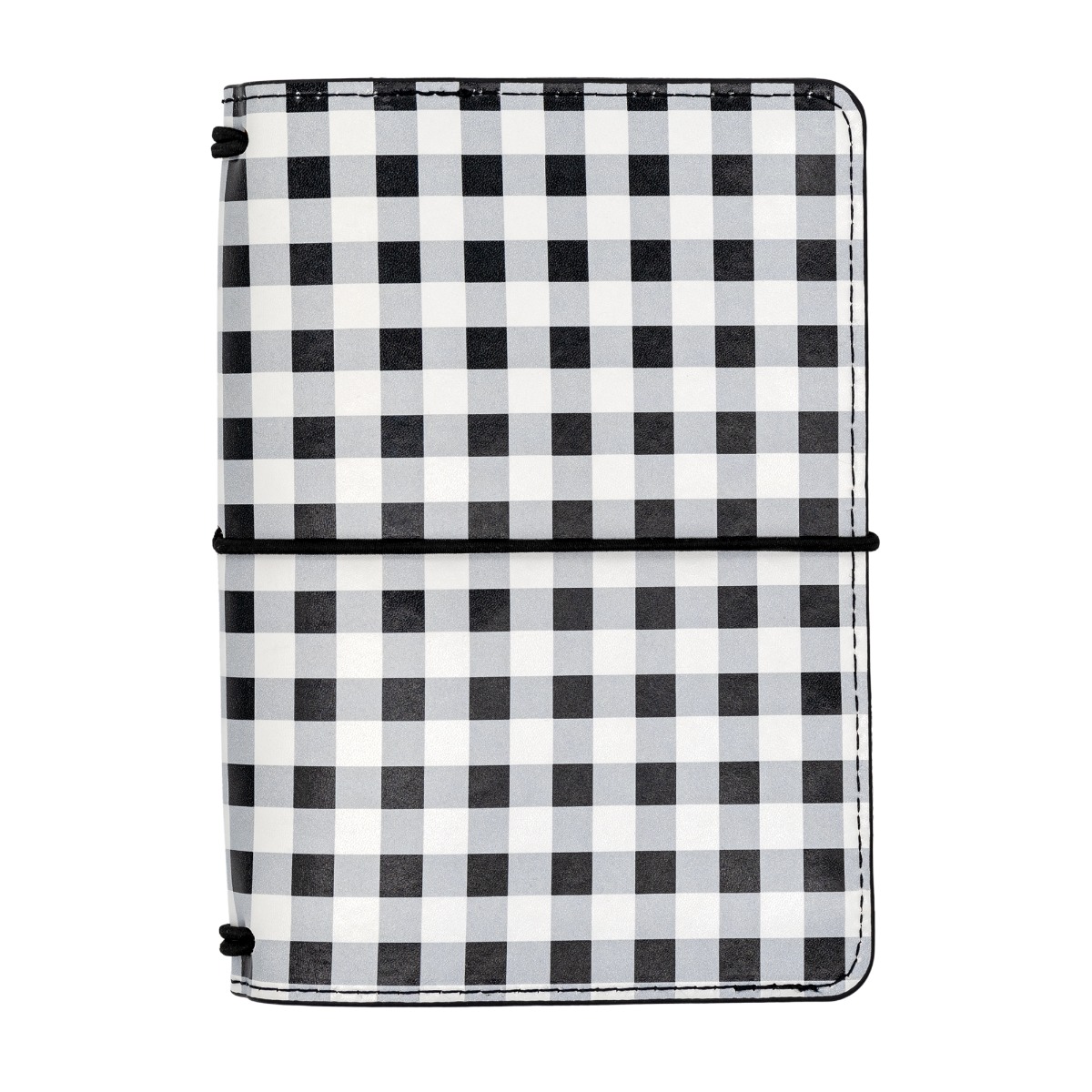 Carpe Diem A6 Notebook and Passport Holder - Buffalo Check