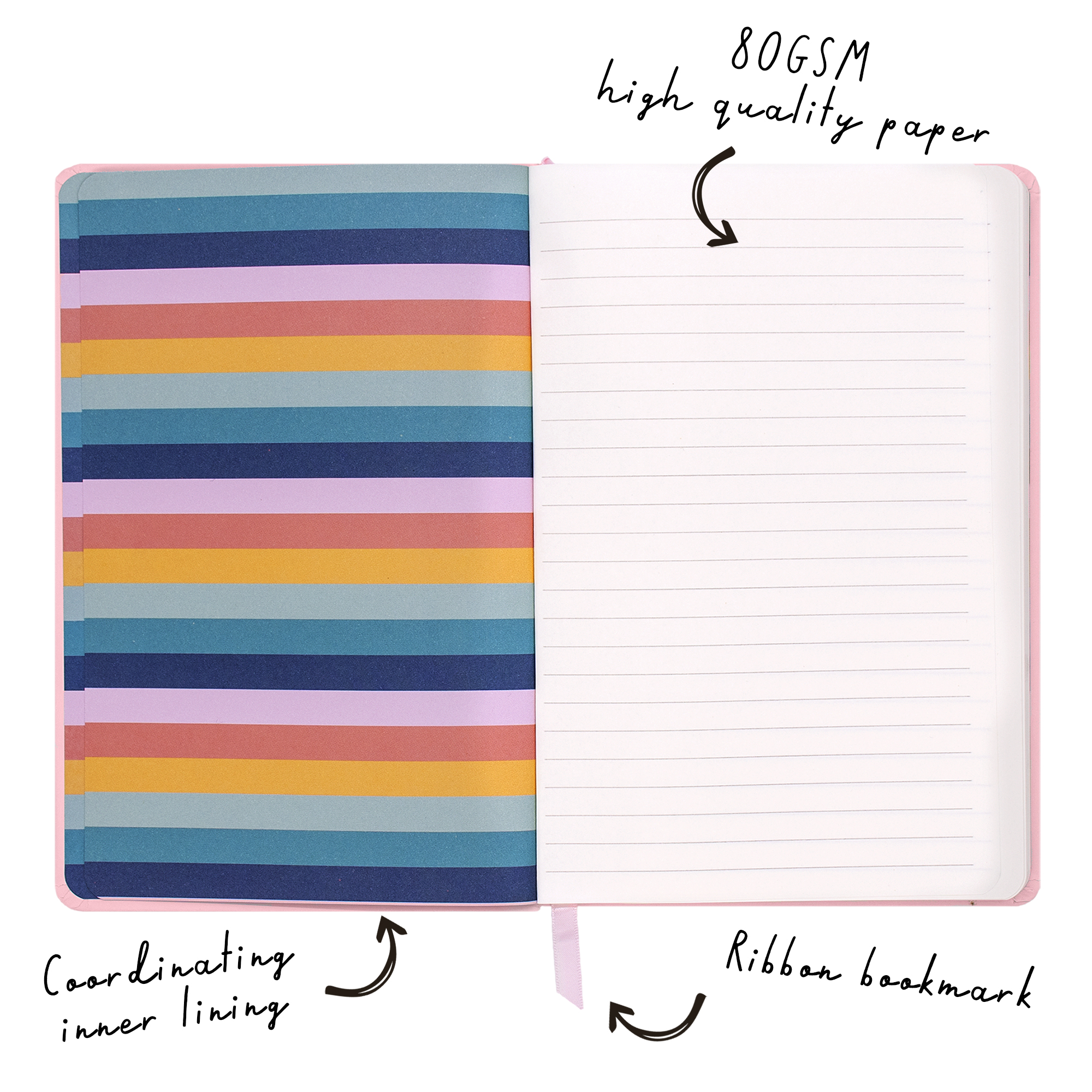 Carpe Diem Soft Cover Journal - Ballerina Pink