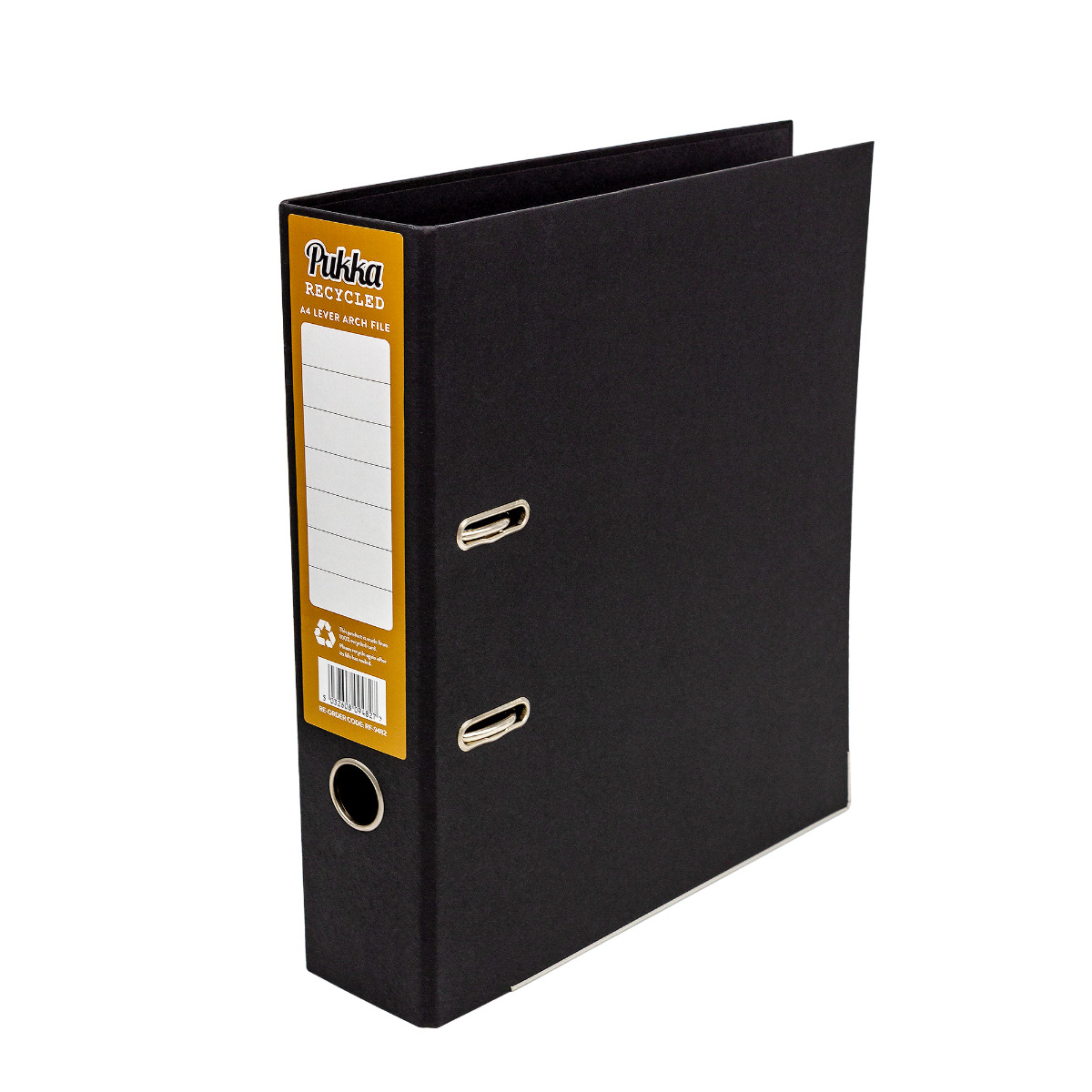 Pukka Pads Black Recycled Lever Arch A4