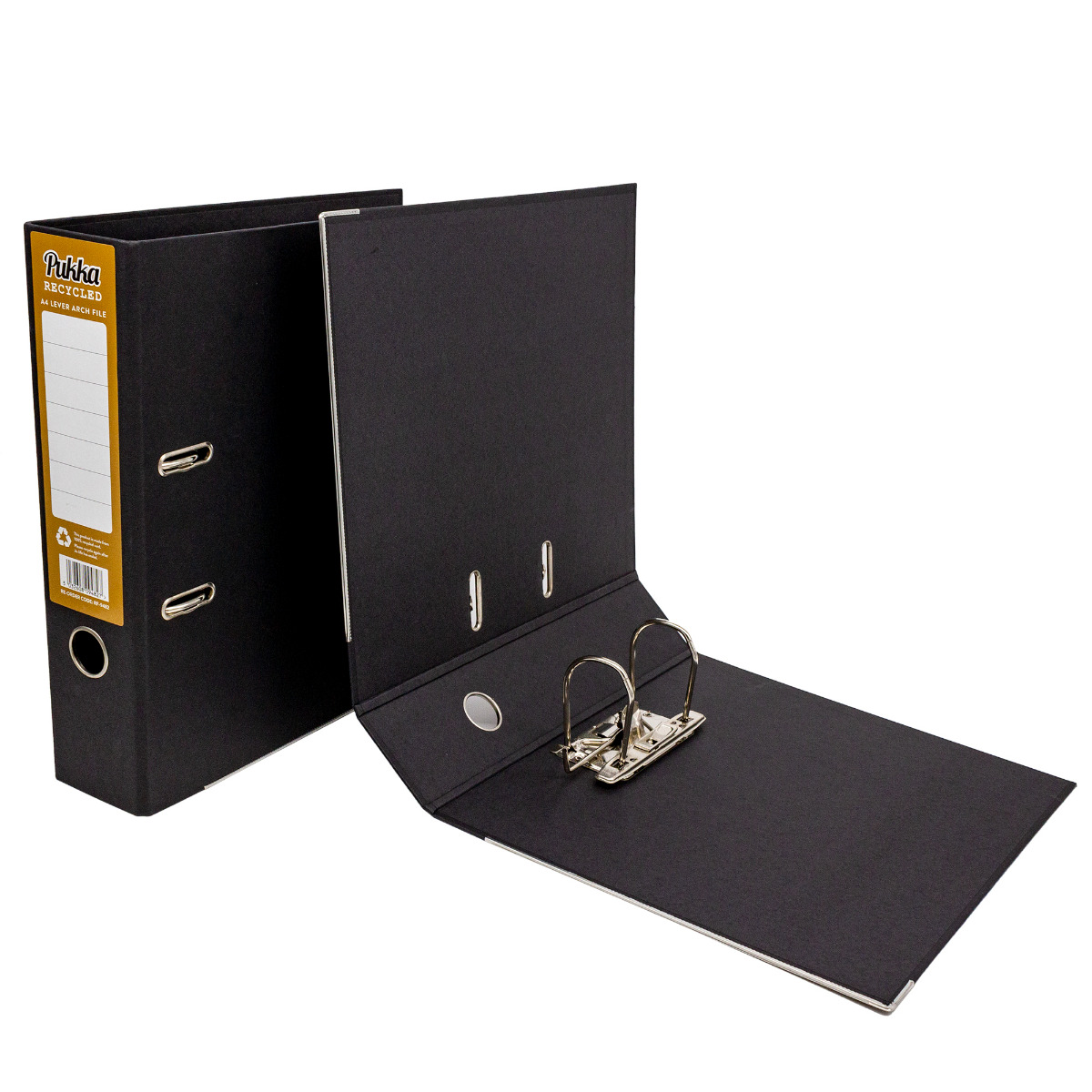 Pukka Pads Black Recycled Lever Arch A4