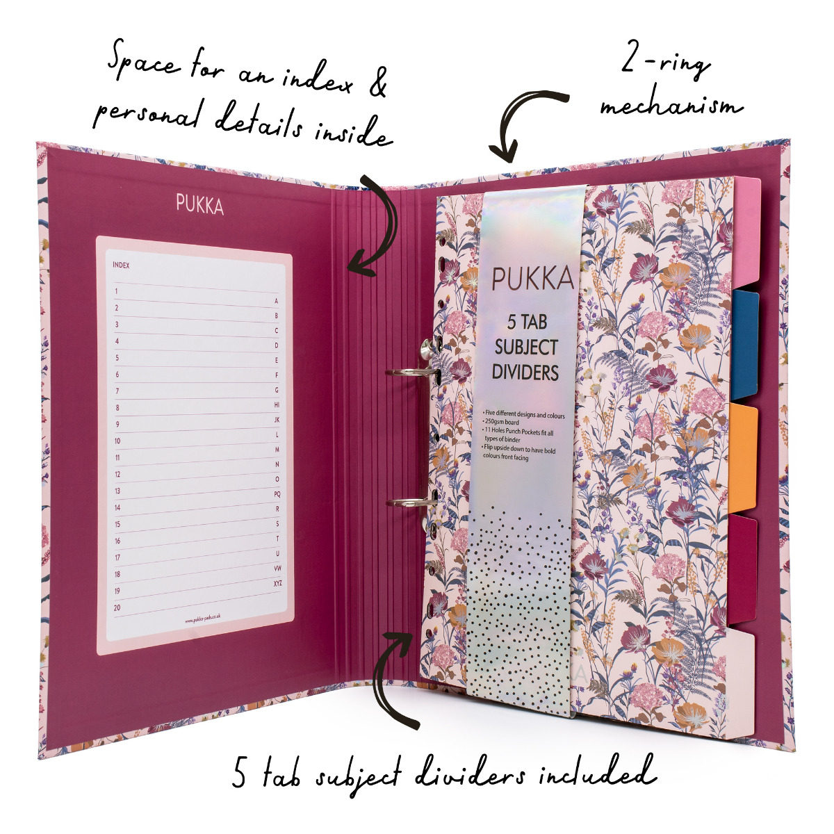 Pukka Pads Bloom A4 Rollbound Ringbinder Preloaded Cream
