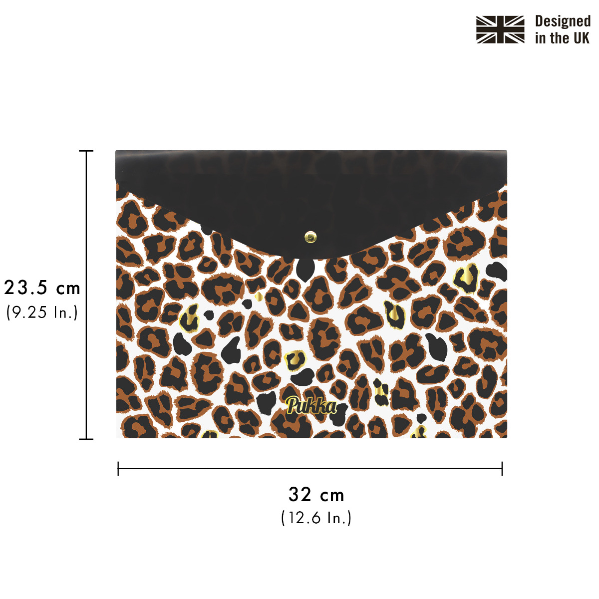 Pukka Pads Wild A4 Stud Wallets - Assorted Pack of 3