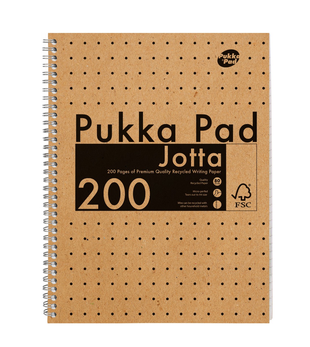 Pukka Pads Kraft Lined A4 Jotta Notebook - Pack of 3
