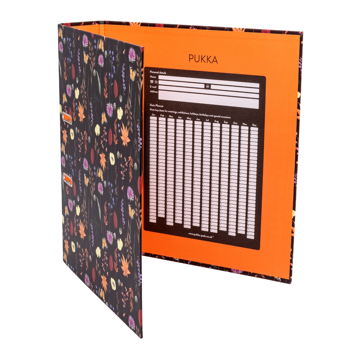 Pukka Pads Bloom A4 Lever Arch files - Assorted Black, Blue and Cream