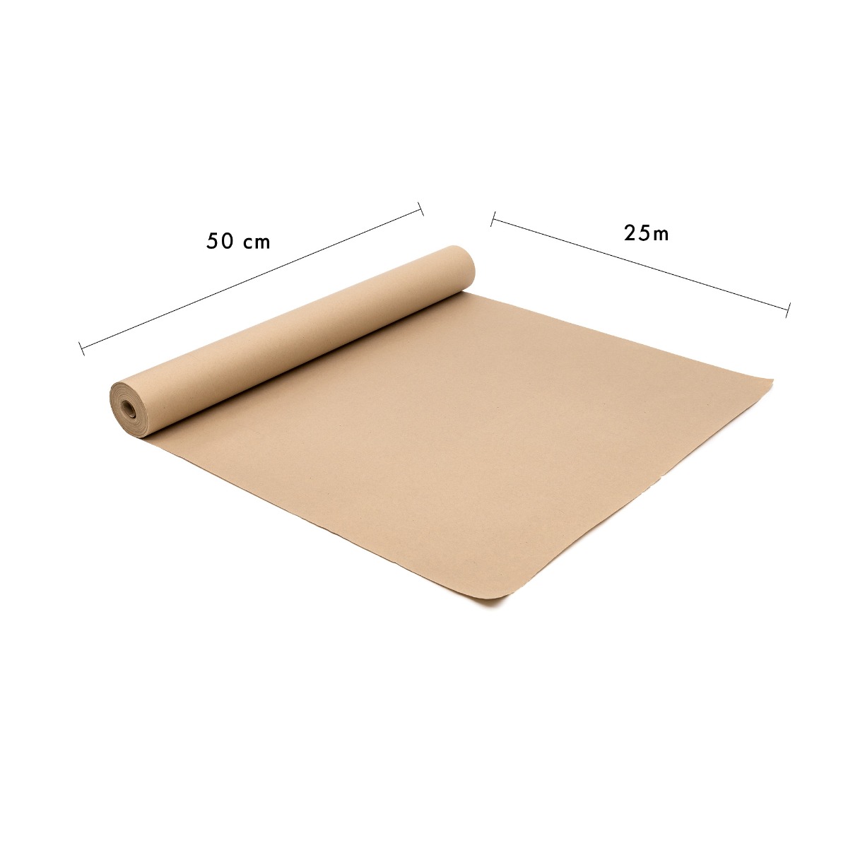 Pukka Post & Packaging Kraft Paper Roll (25m x 50cm)