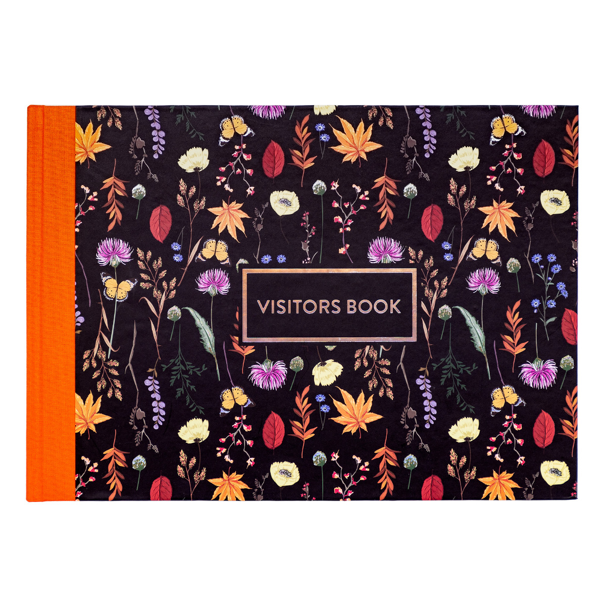 Pukka Pads Bloom Visitors Book in Black