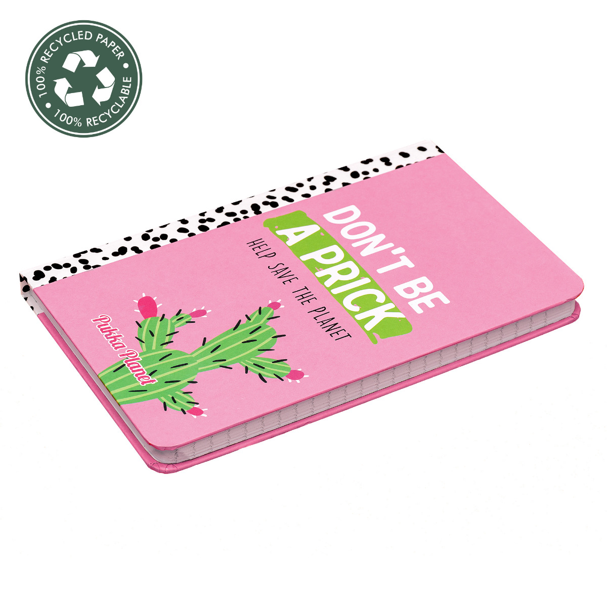 Pukka Planet A5 Lined Soft Cover Notebook "Don't Be A Prick"