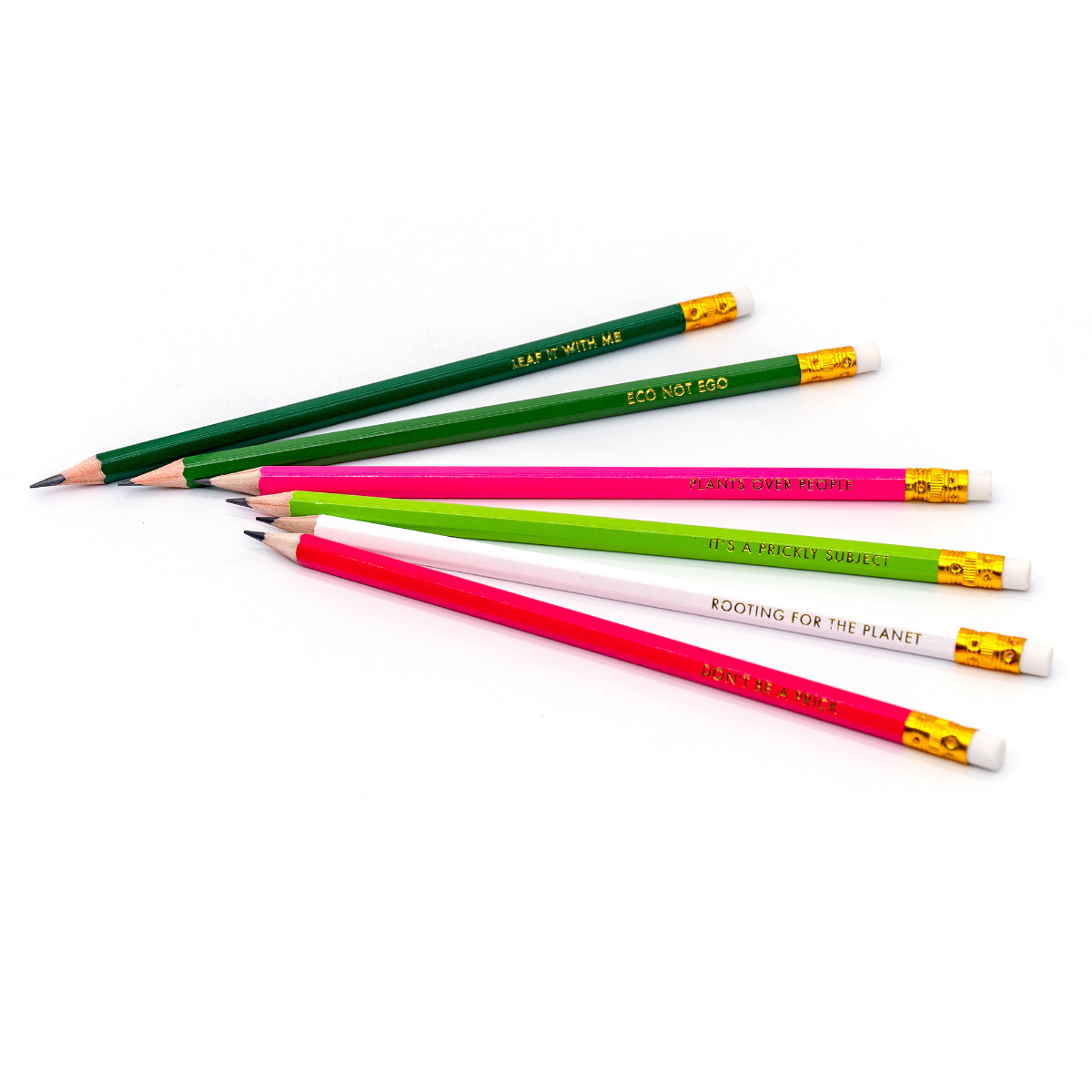 Pukka Planet "Don't Be A Prick" Pencils - 6 Pack