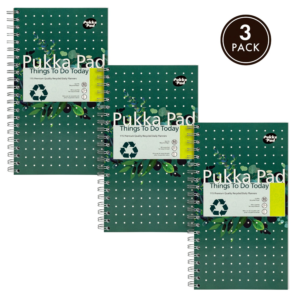 Pukka Pads Recycled Things To Do Today Pad - Pack of 3