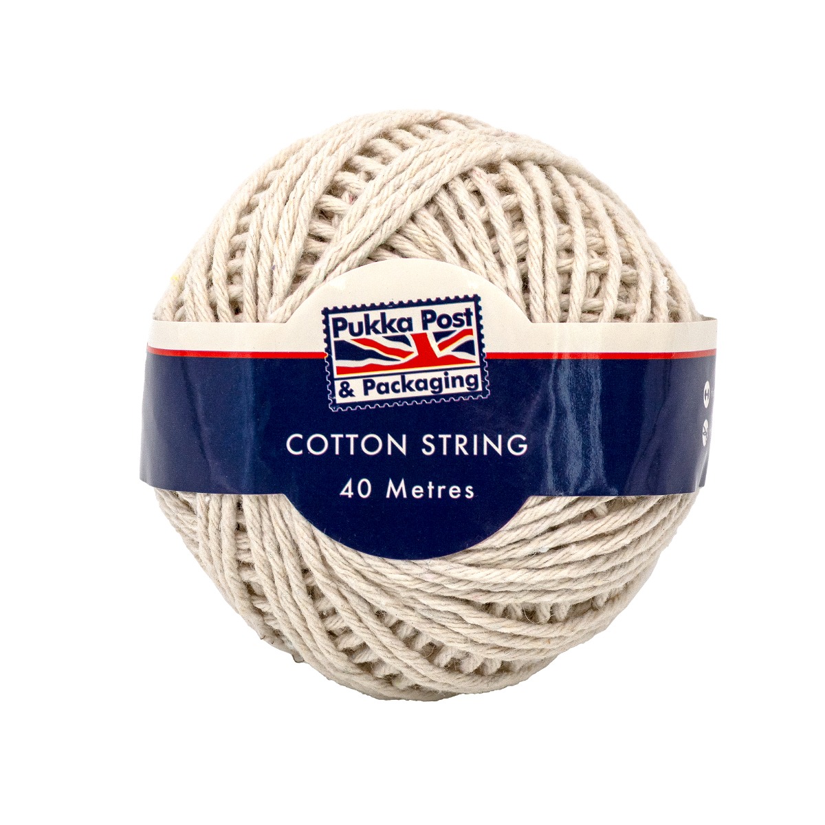 Pukka Post & Packaging Cotton String Ball 40m - Pack of 4