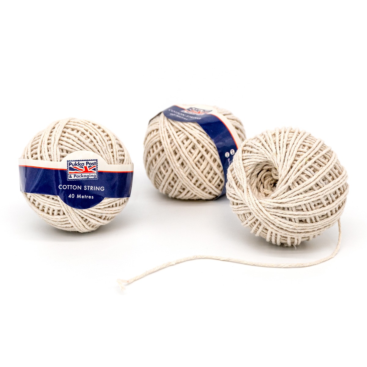 100% cotton String Ball in 40m length - Pack of 4 - Pukka Post & Packaging