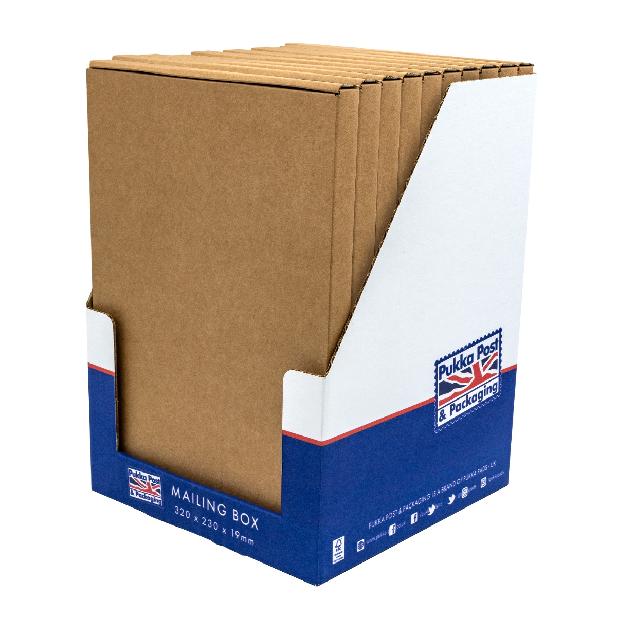 Pukka Post and Packaging medium postal box 320 x 230 x 19mm