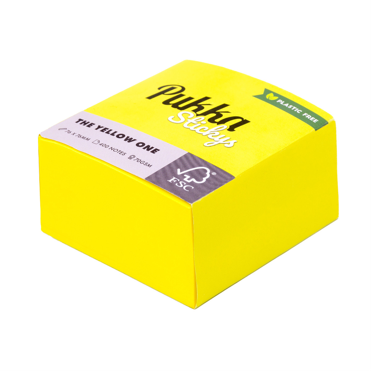 Pukka Pads Neon Sticky Notes "The Yellow One" 76mm x 76mm