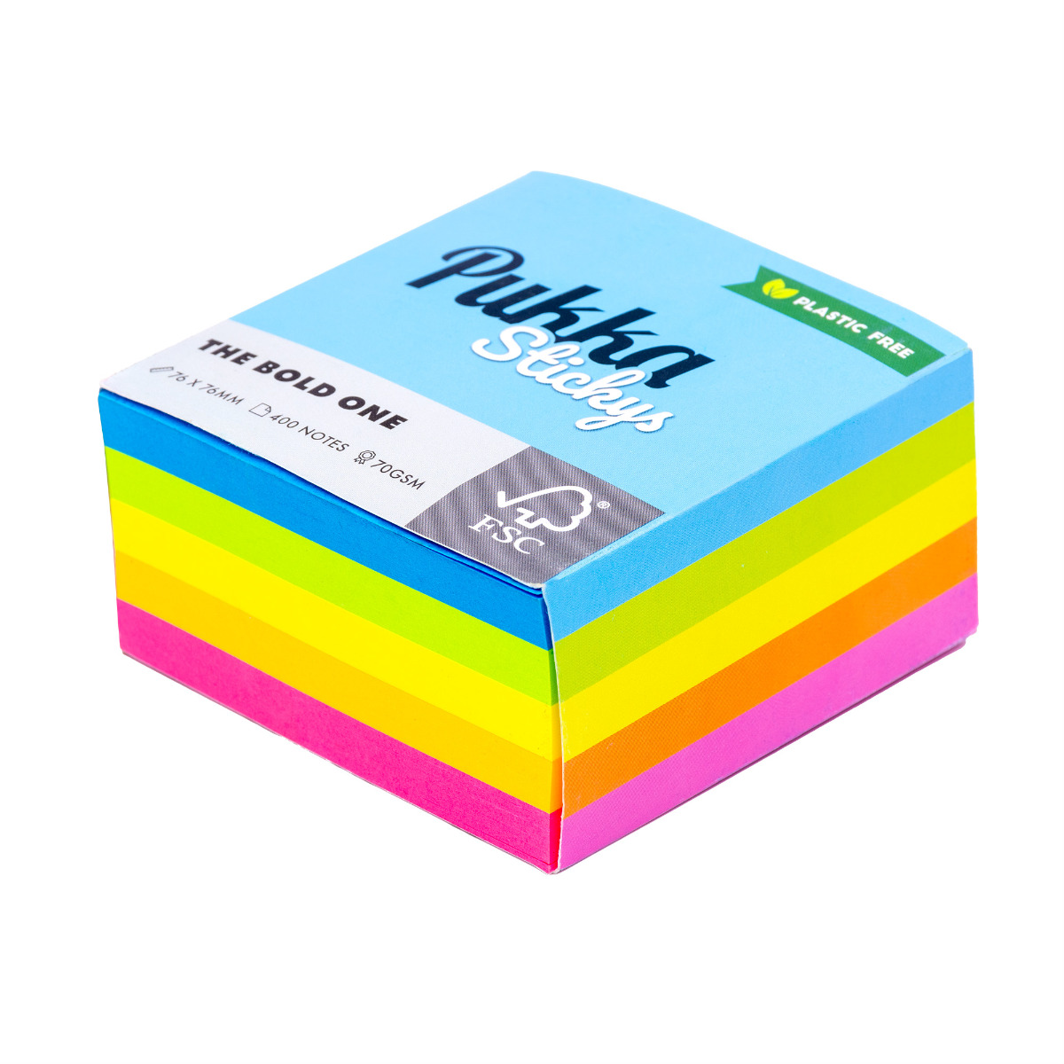 Pukka Pads Neon Sticky Notes "The Bold One" 76mm x 76mm