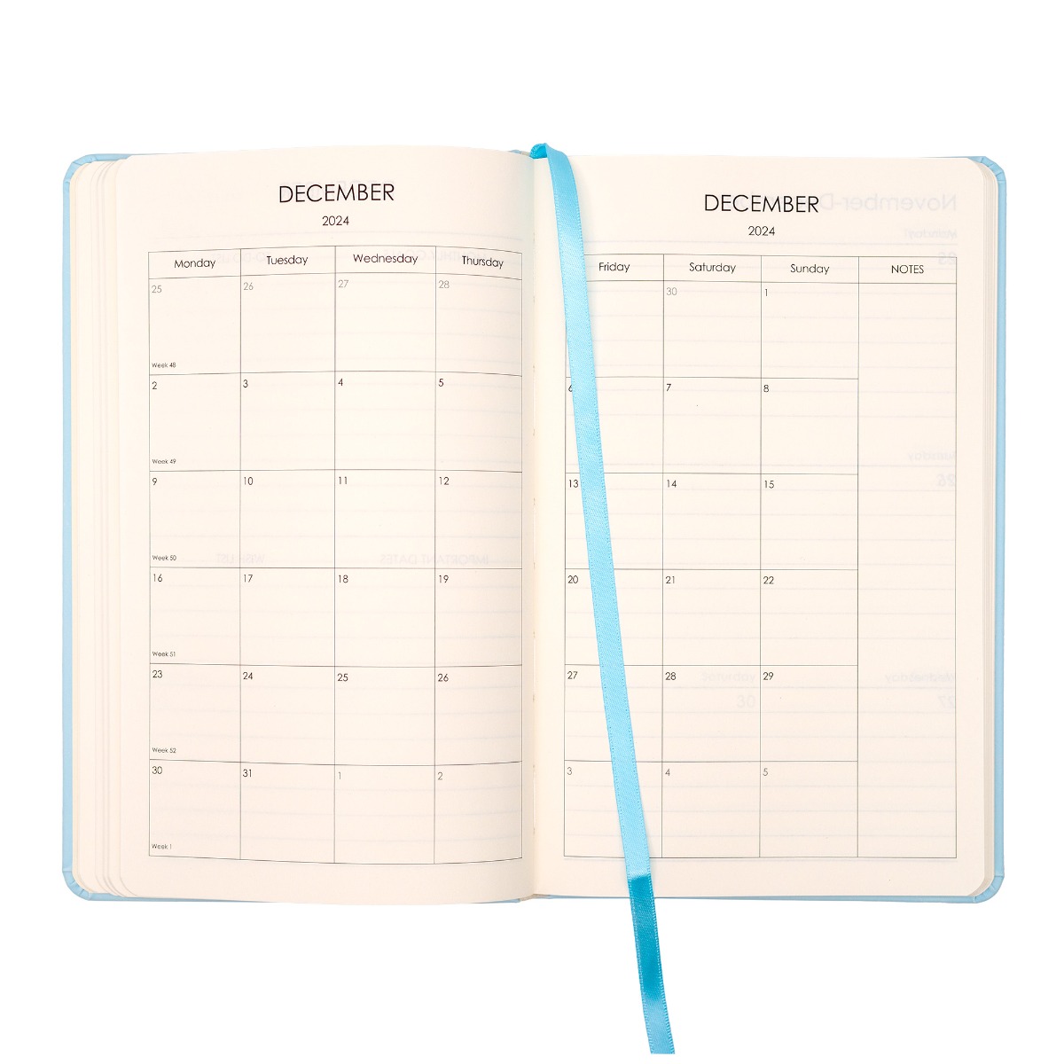 Pukka Pads August 2024 - July 2025 Academic Diary In Pastel Blue