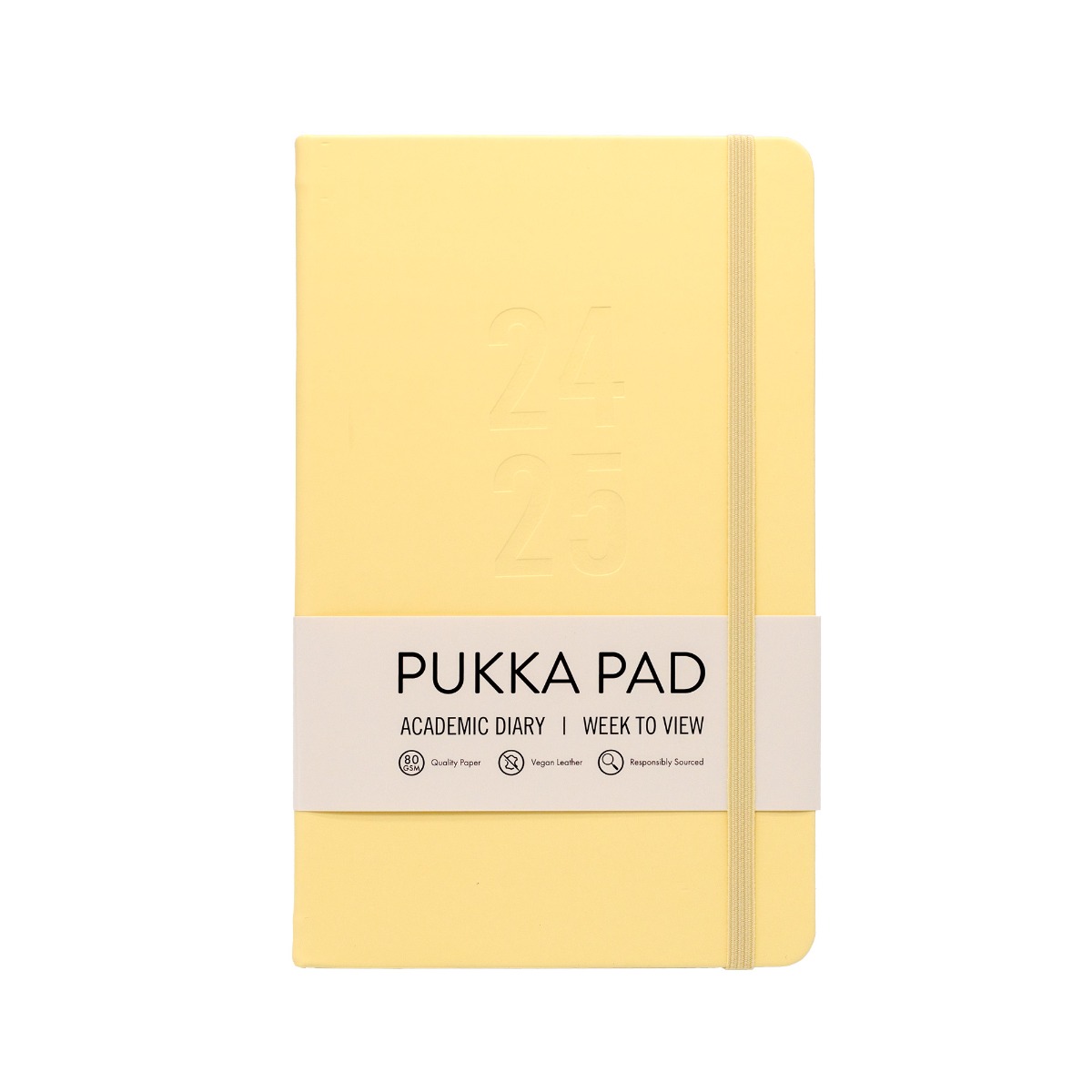 Pukka Pads August 2024 - July 2025 Academic Diary In Pastel Yellow