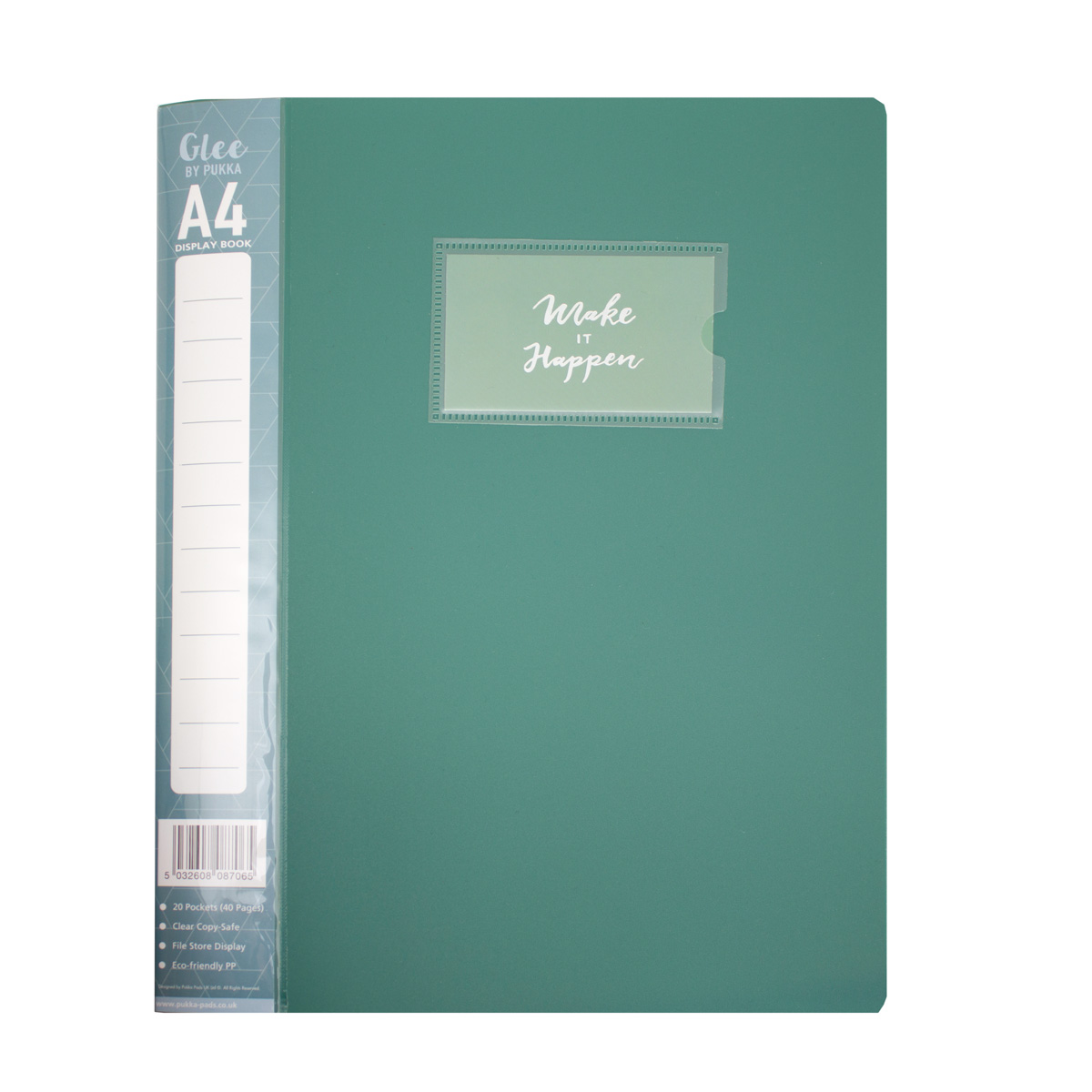 Pukka Pads Glee Green A4 Presentation Display Book - Pack of 6