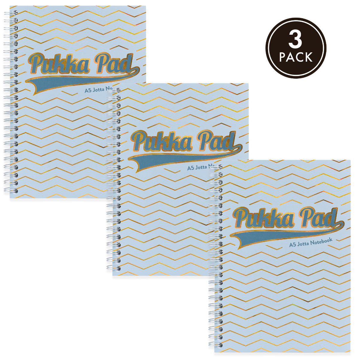 Pukka Pads Haze Blue A5 Jotta - Pack of 3