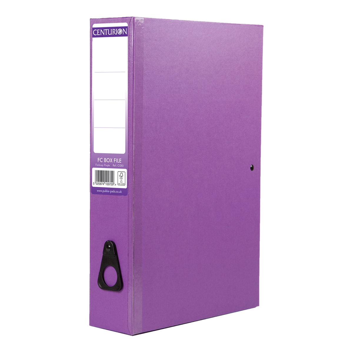 Centurion Classic Foolscap Box Files in Purple - Box of 5