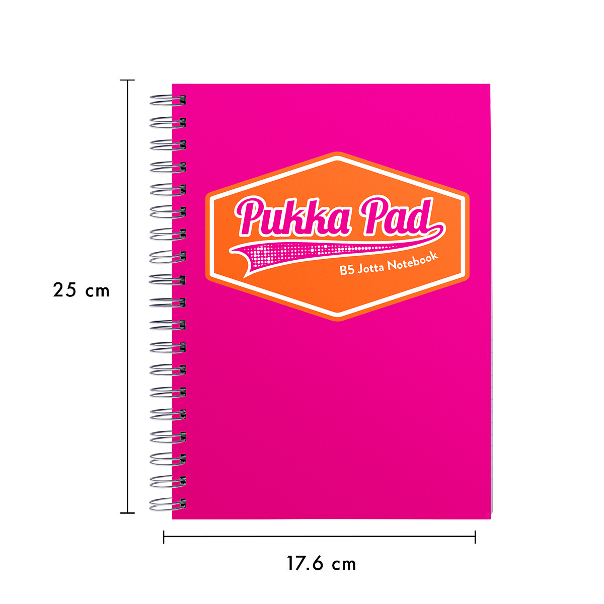 Pukka Pads Brights B5 Lined Jotta Notebook - Assorted Pack of 3 in Pink and Blue
