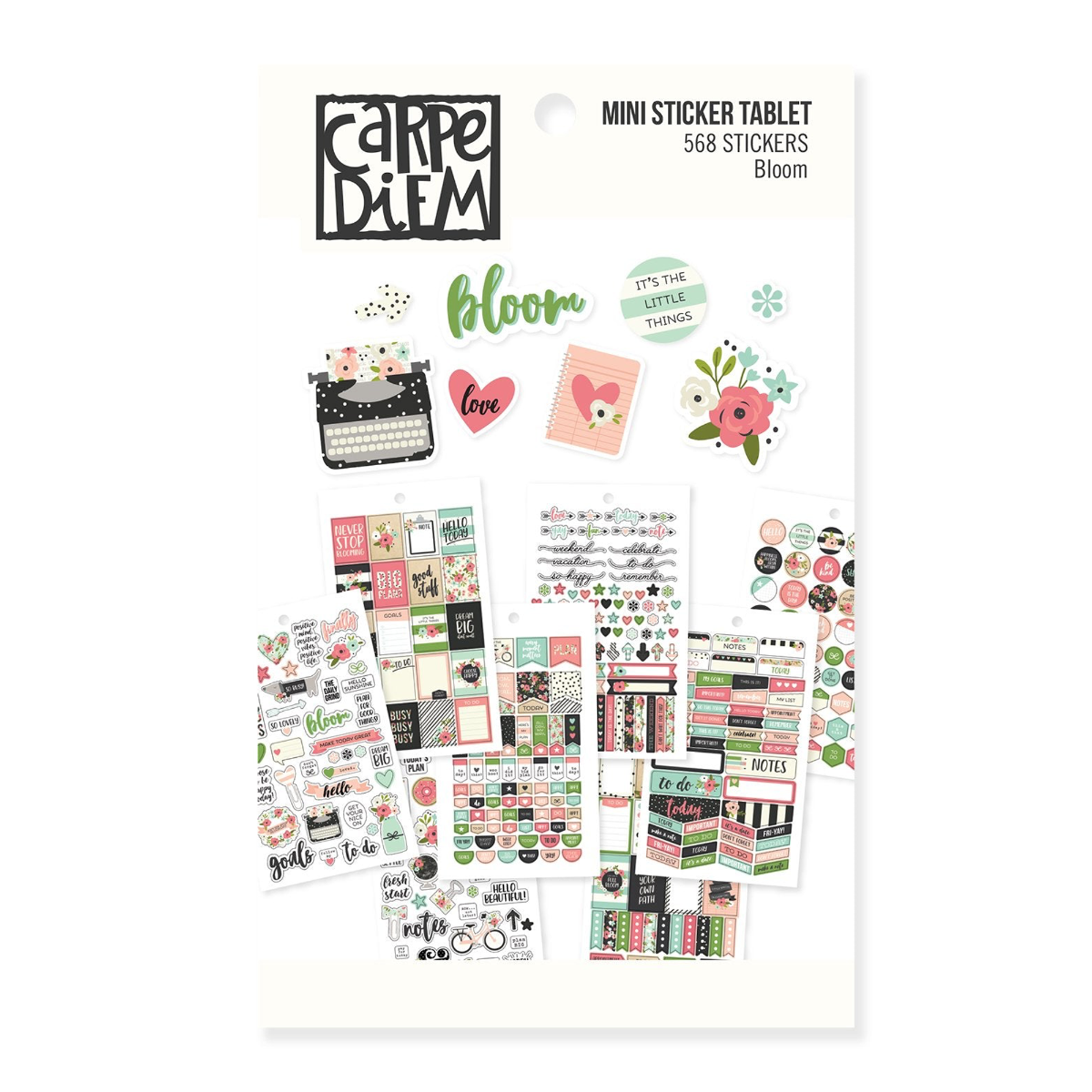 Carpe Diem Mini Sticker Tablet - Bloom