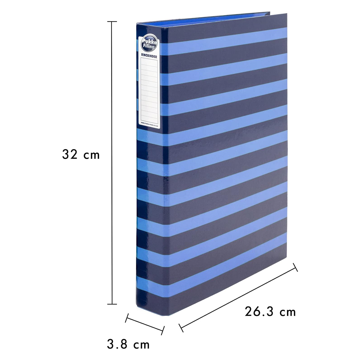 Pukka Pads Blue and Navy Striped A4 Ringbinder - Box of 10