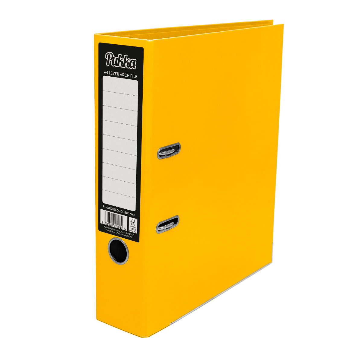 Pukka Pads Brights Lever Arch File - Yellow
