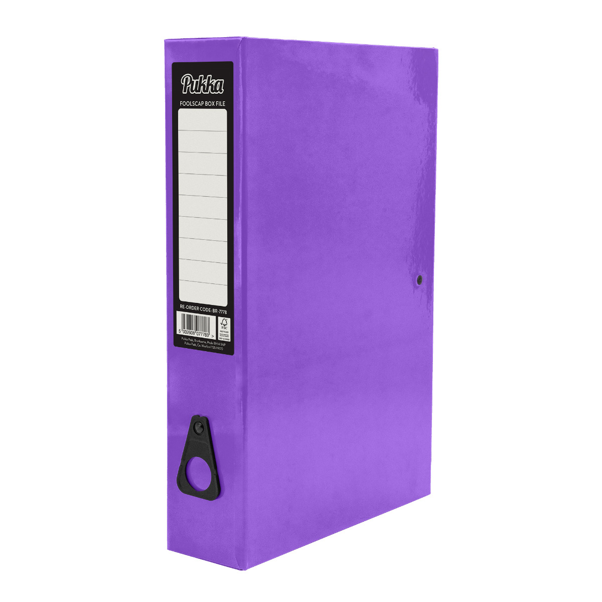 Pukka Pads Brights Foolscap Box File - Purple