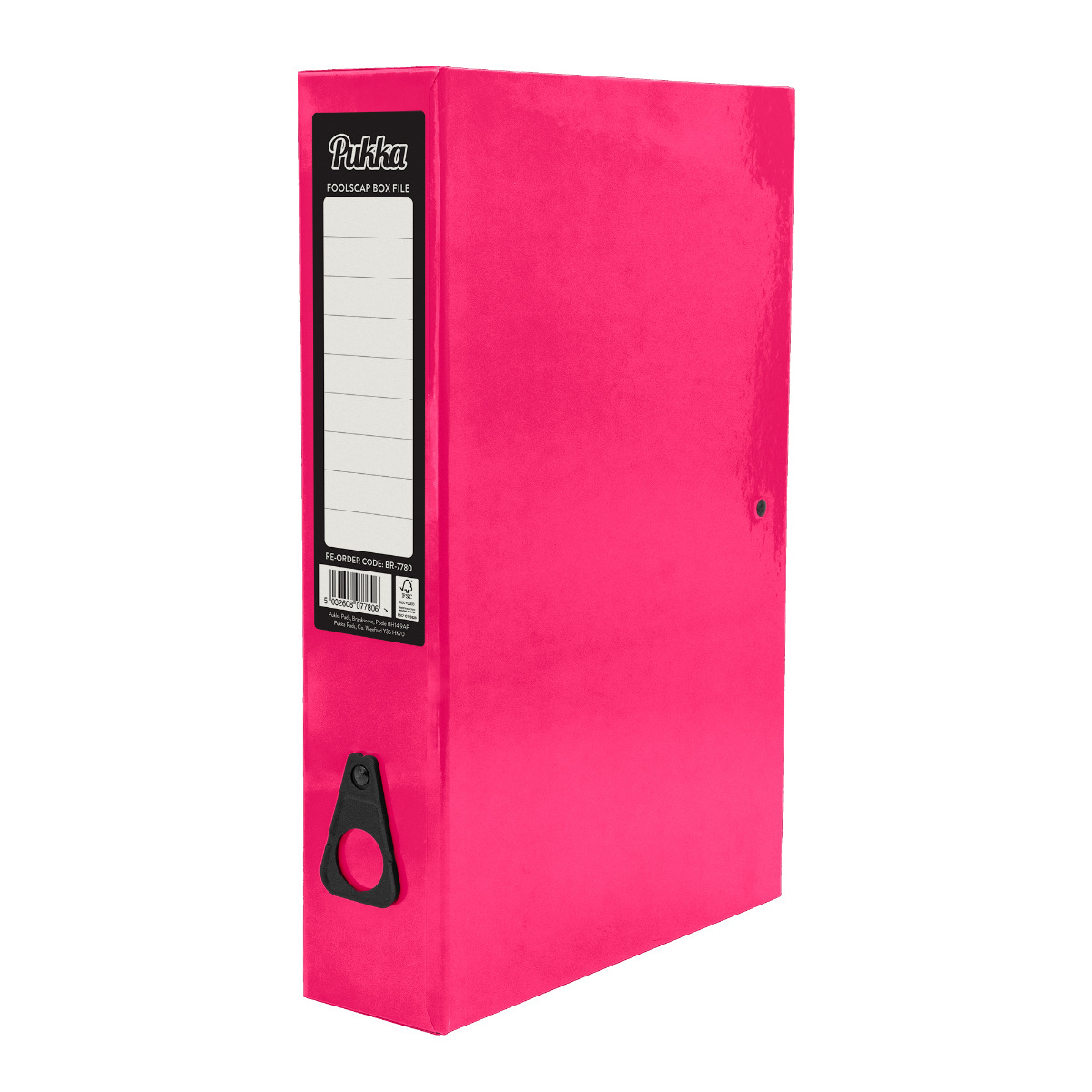 Pukka Pads Brights Foolscap Box File - Pink
