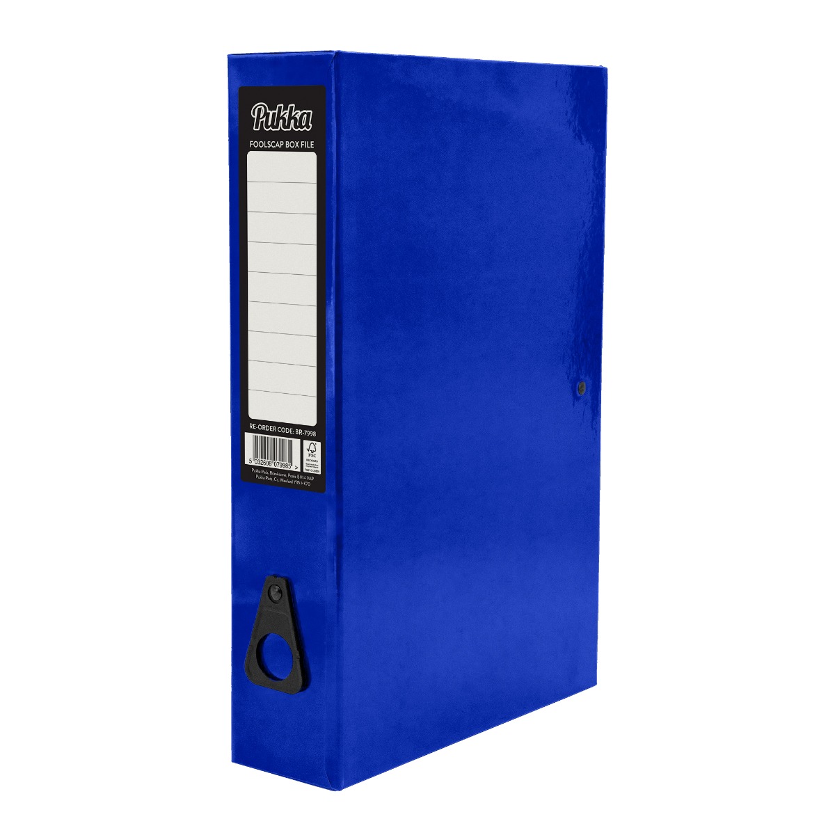 Pukka Pads Brights Foolscap Box File - Navy
