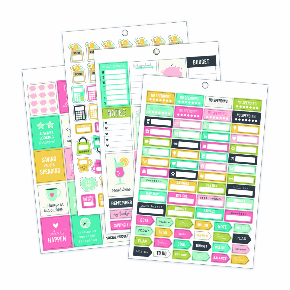 Carpe Diem Budget Sticker Pad