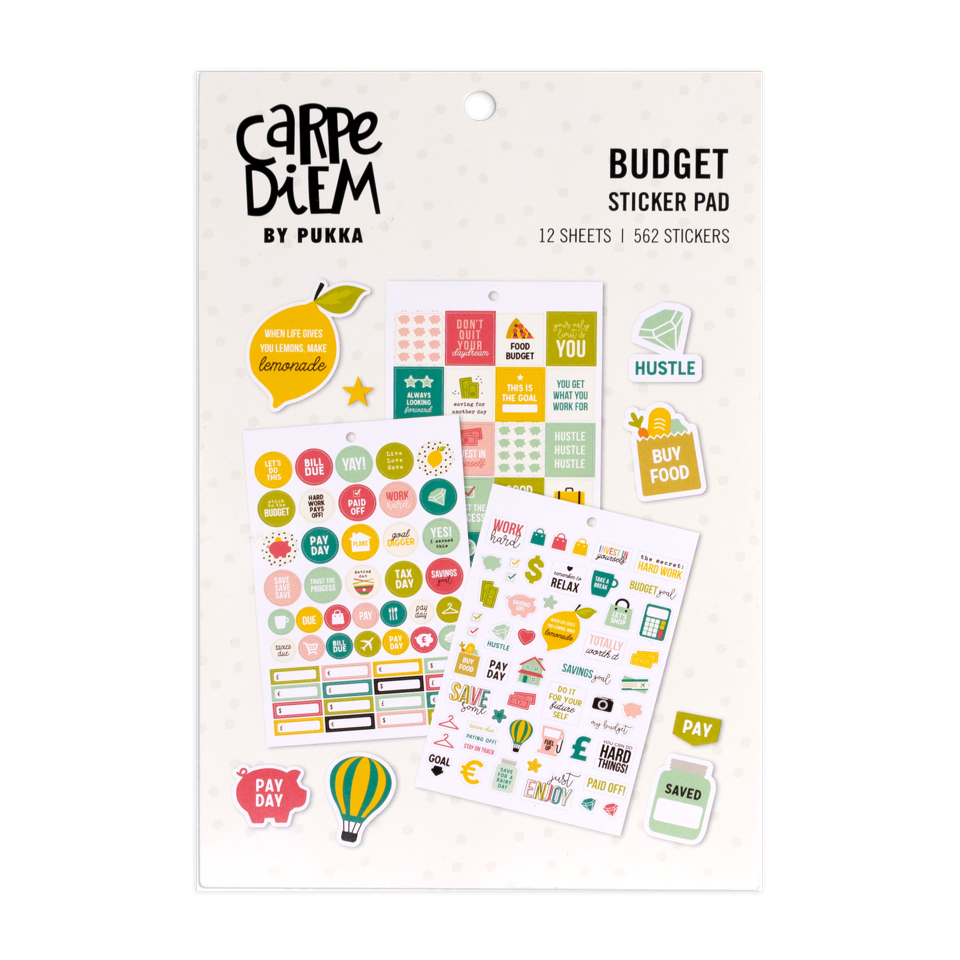 Carpe Diem Budget Sticker Pad
