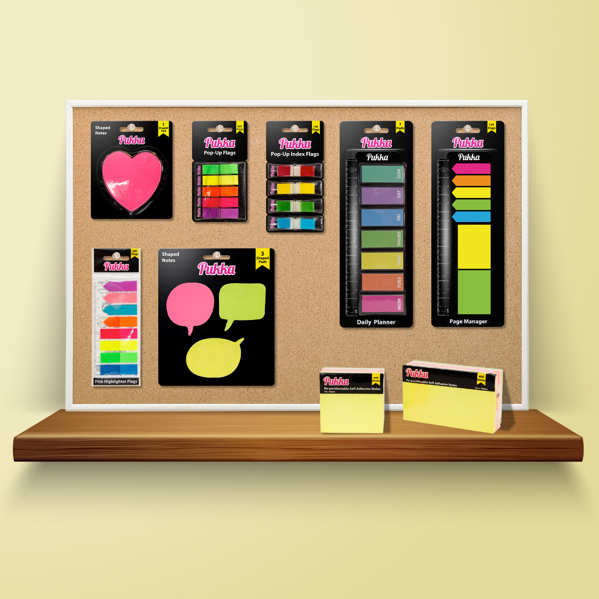Long new arrivals sticky notes