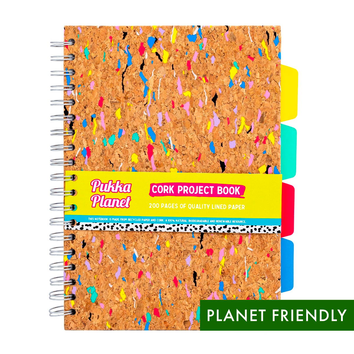 Pukka Planet Cork B5 Lined Project Book
