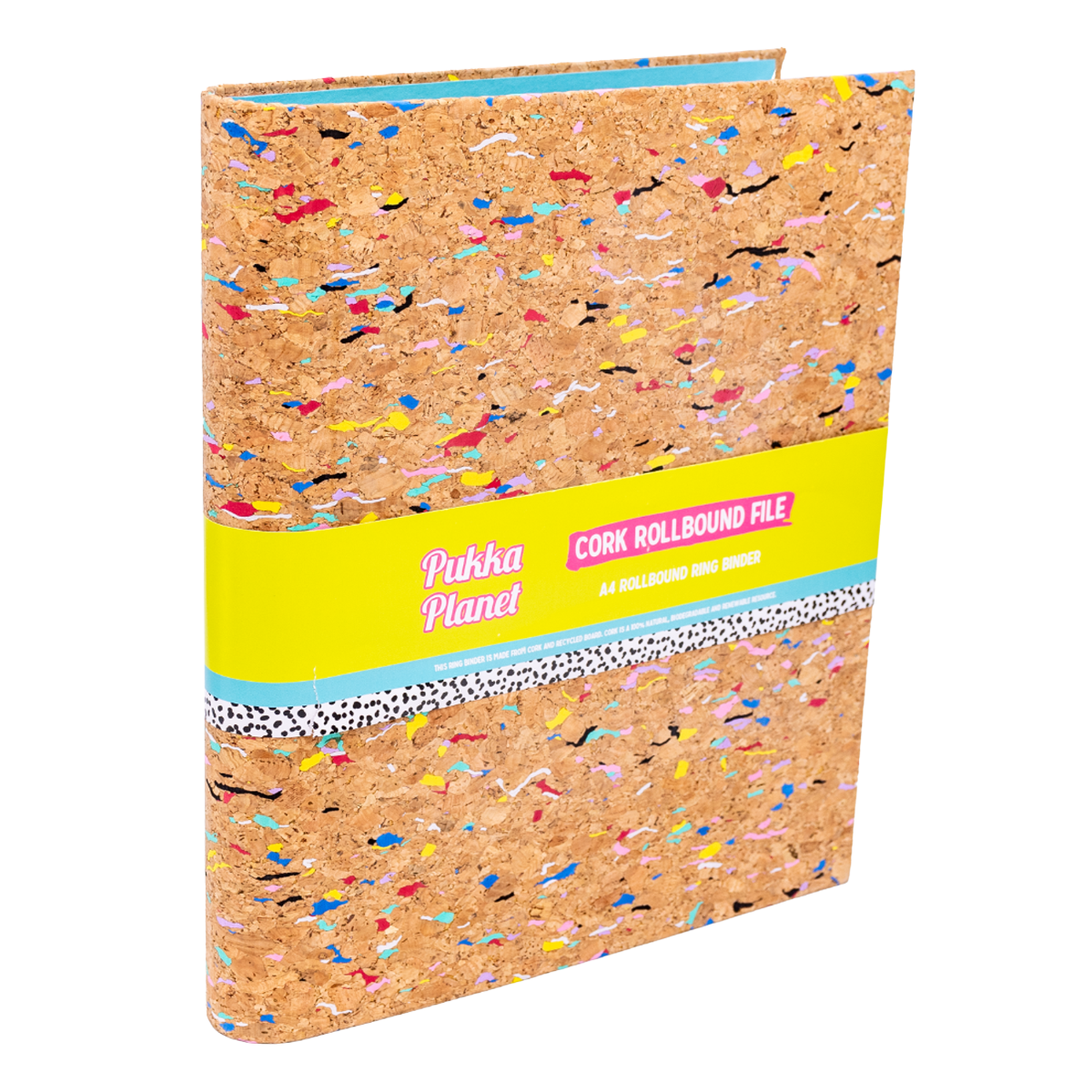 Pukka Planet Cork D-ring Rollbound Ringbinder File