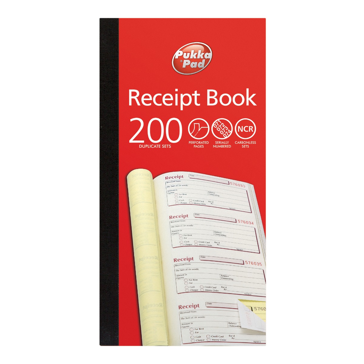Pukka Pads Duplicate Receipt Book 140 x 276mm - Pack of 5