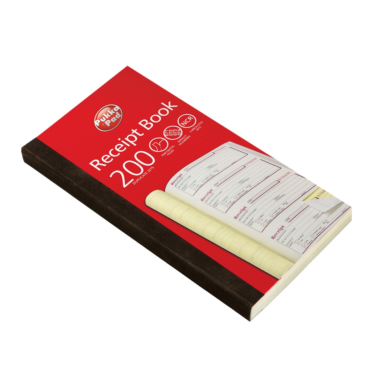 PUKKA Pad NCR Duplicate Receipt Book 69 X 140mm
