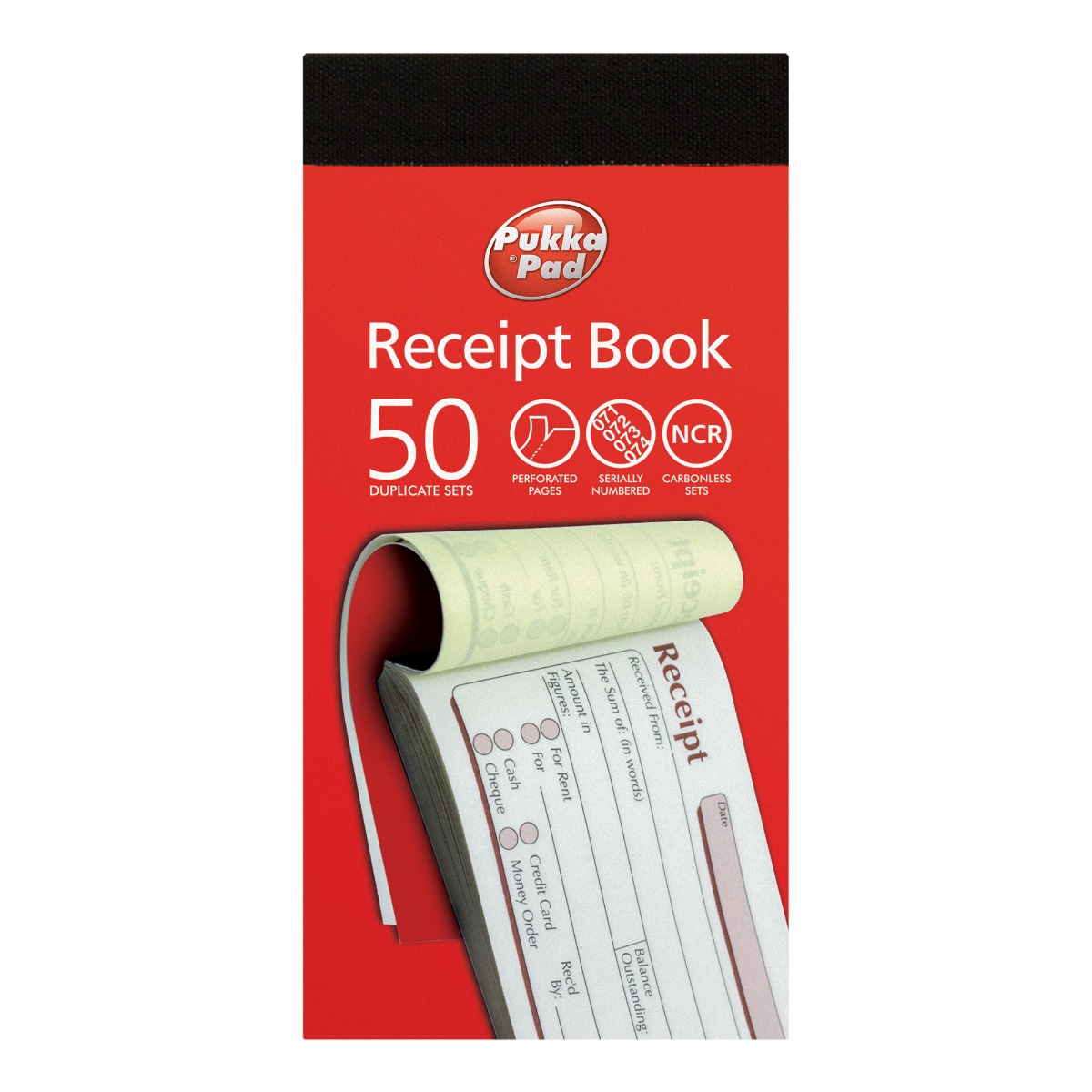 Pukka Pads Duplicate Receipt Book 69 x 140mm - Pack of 5