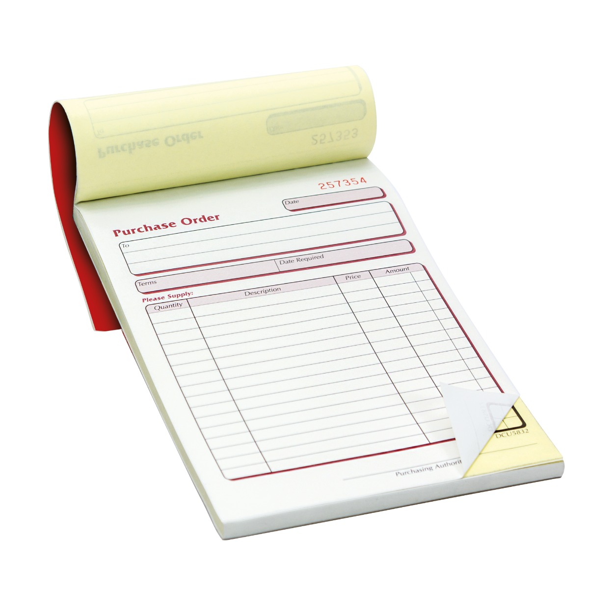Pukka Pads Purchase Order Duplicate Book 137 x 203mm - Pack of 5