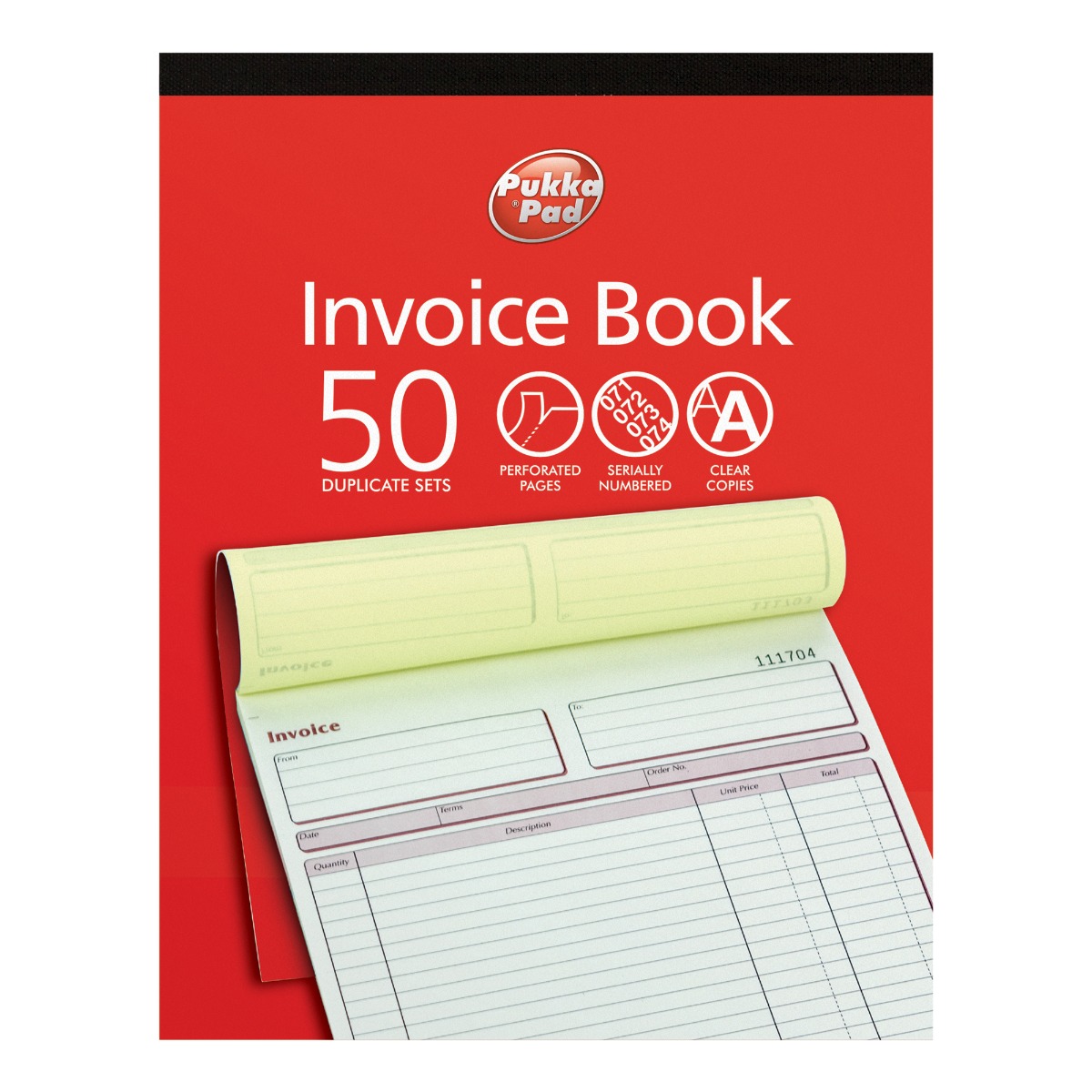Pukka Pads Duplicate Invoice Book 214 x 273mm - Pack of 5