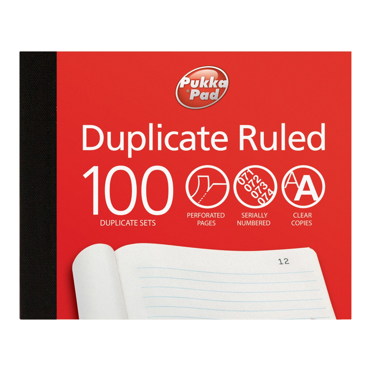 Pukka Pads Plain Ruled Duplicate Book 105 x 130mm - Pack of 5