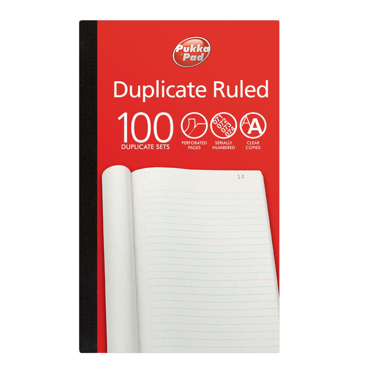 Pukka Pads Plain Ruled Duplicate Book 216 x 130mm - Pack of 5
